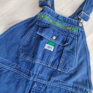 Vintage Liberty Overalls Mens 42 X 22 Blue Denim Bib Carpenter Farmer Painter